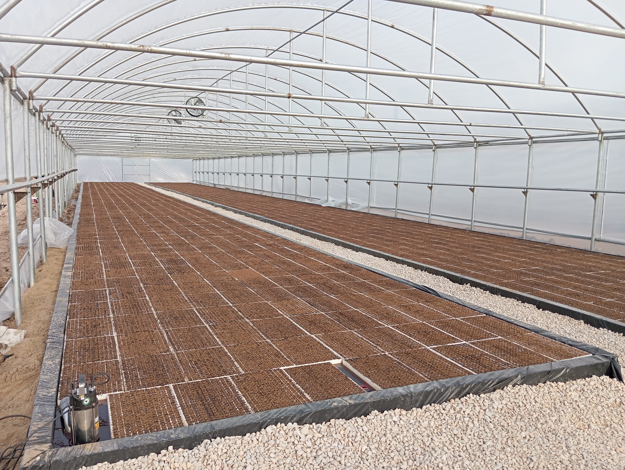 Automatic irrigation system inside the greenhouse